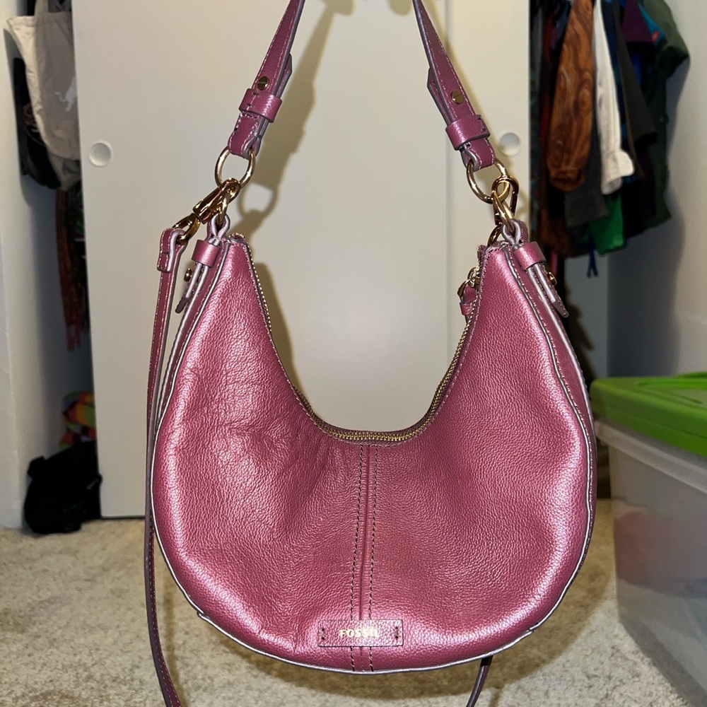 Maroon Fossil Bag